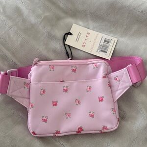 1. State + LoveShackFancy Pink Floral Crossbody Bag